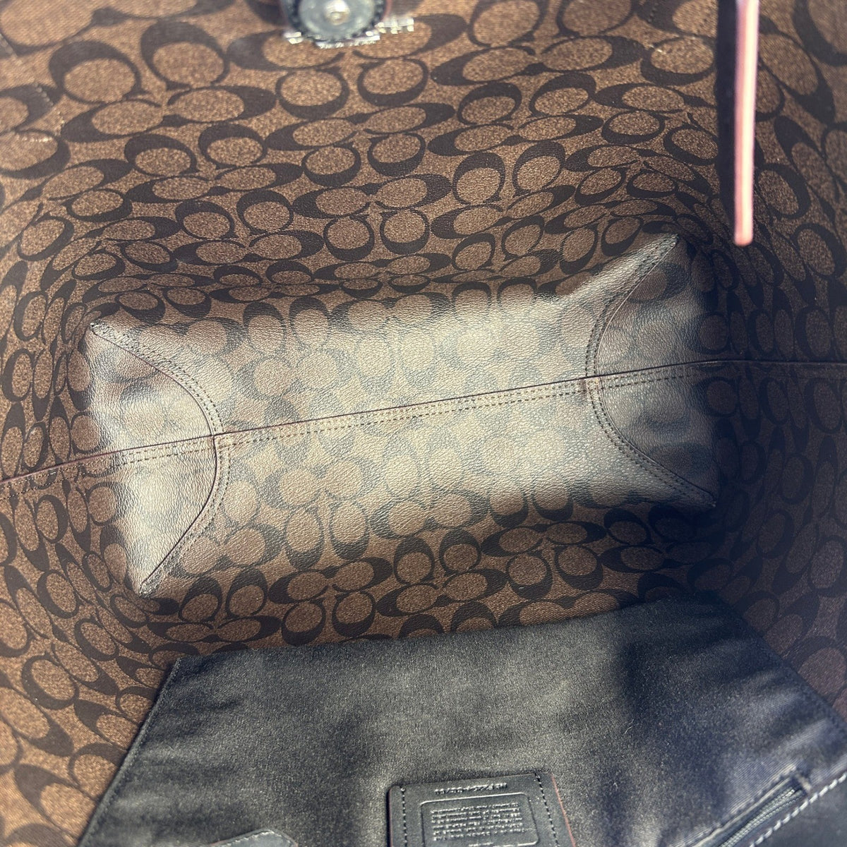 Coach City Tote Leopard Tan Black Coated Canvas Tote Bag Good2