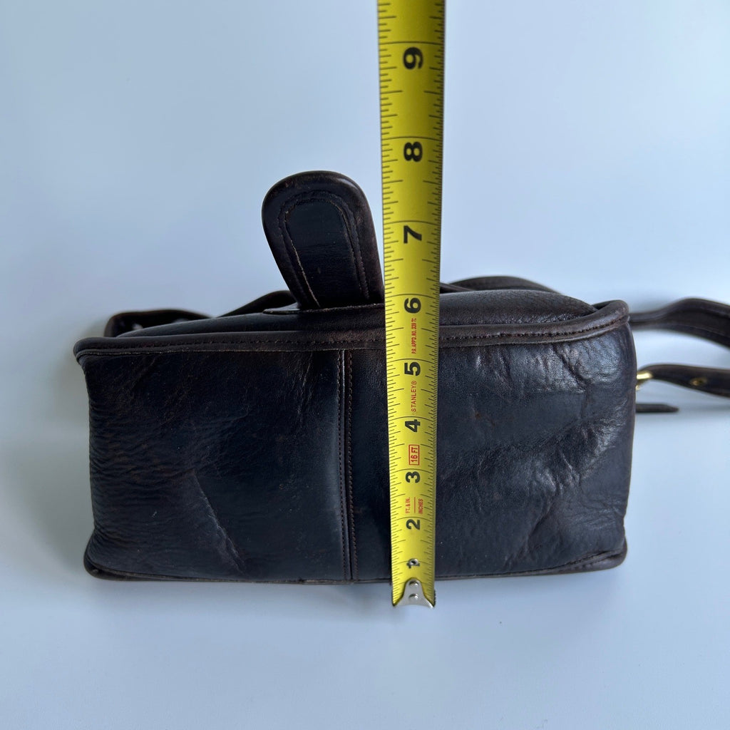 Coach Courier 8920 Dark Brown Glove-tanned Leather Shoulder Bag Good14