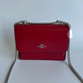 Coach Mini Klare Red Patent Leather Crossbody Bag Excellent0