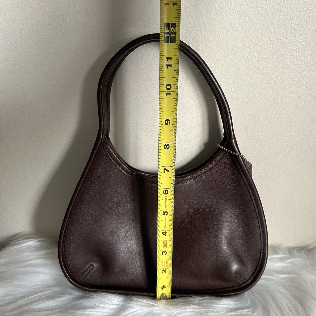Coach Ergo 9027 Mahogany Brown Glove Tanned Leather Hobo Bag Good9