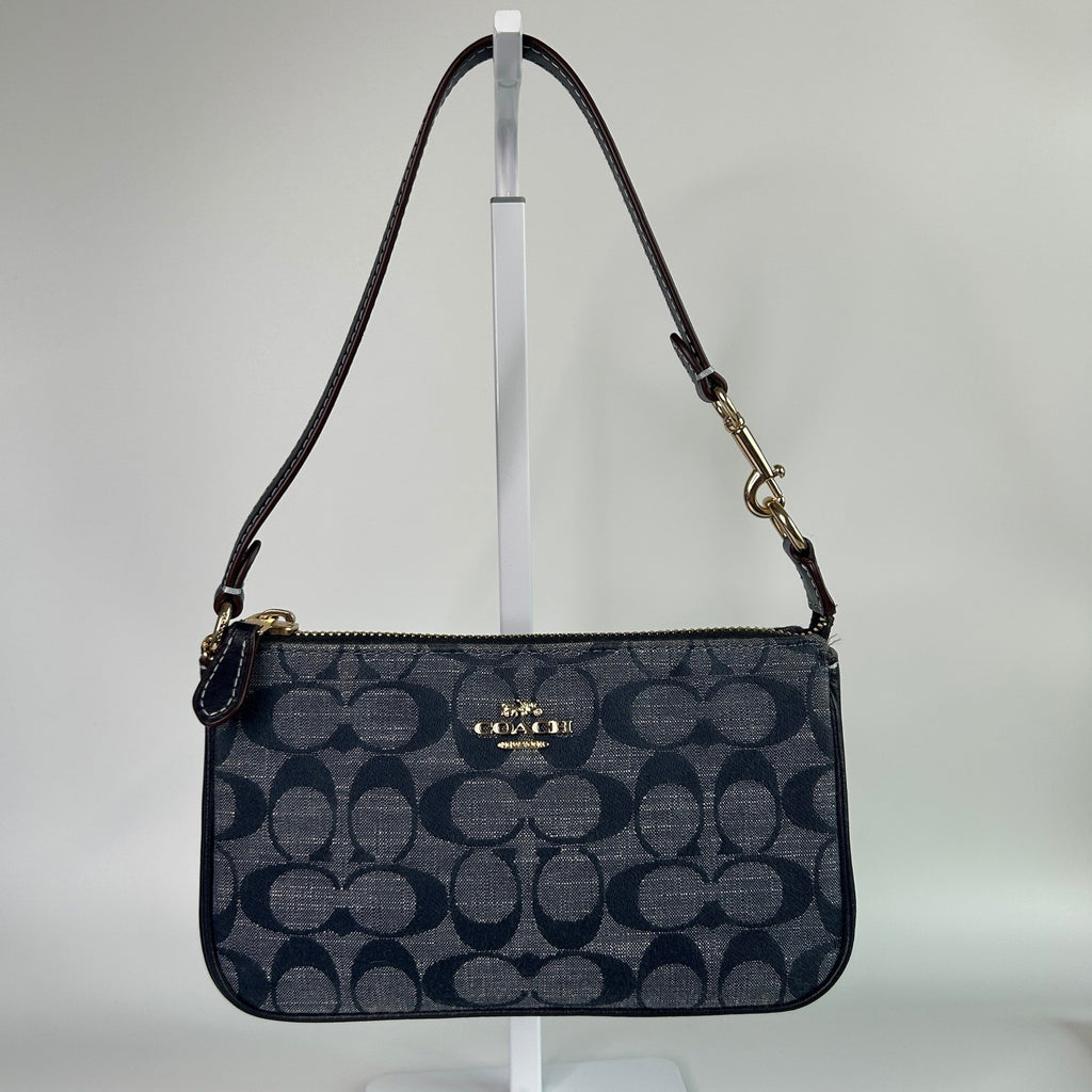 Coach Nolita 19 Signature Chambray Leather Shoulder Bag Excellent0