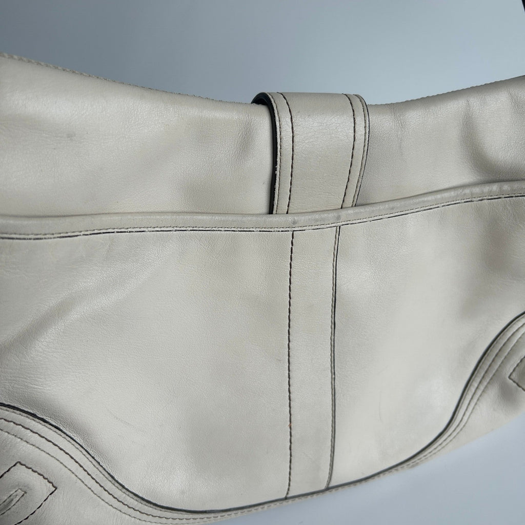 Coach Soho Flap Chalk White Leather Shoulder Bag F10909 Good5