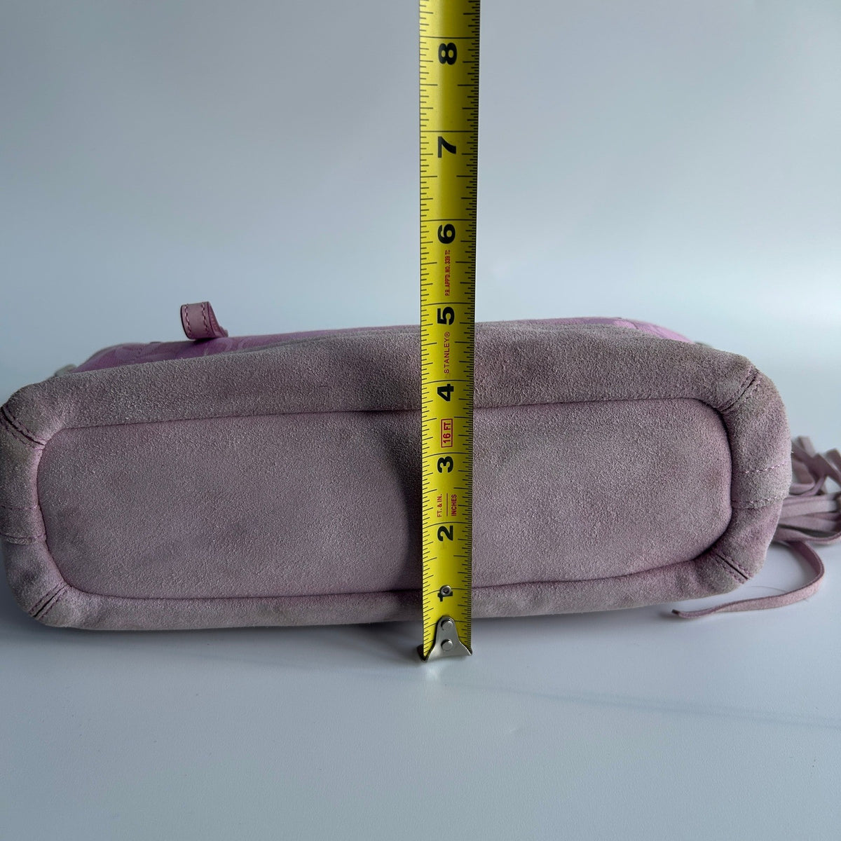 Coach Soho Signature East West Pink Jacquard Suede Shoulder Bag Excellent8