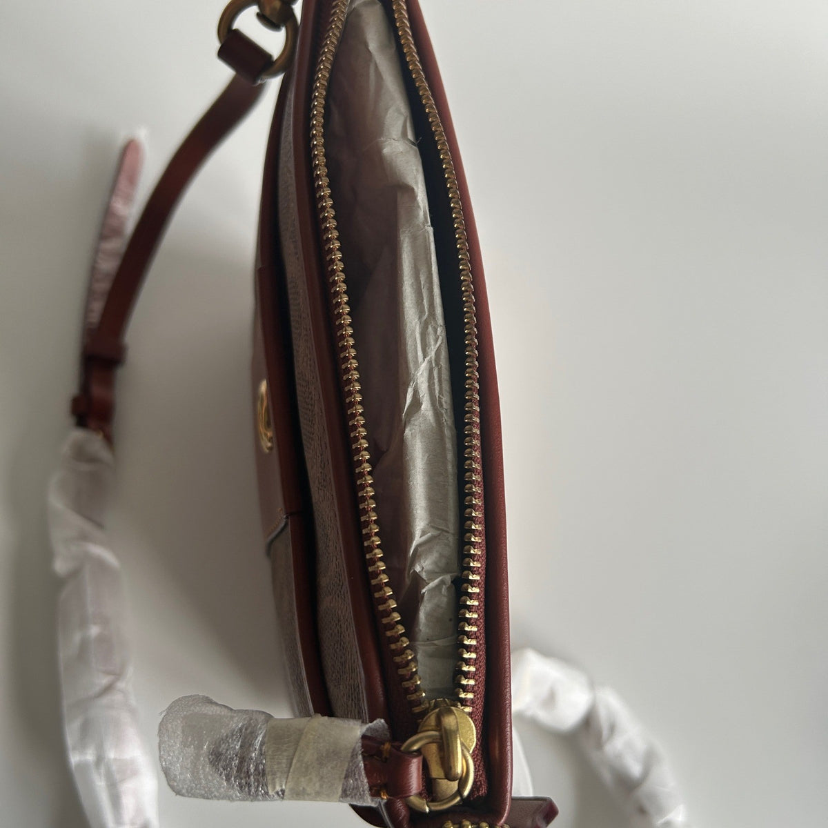 Coach Kitt Messenger Tan Rust Signature Canvas Crossbody Bag CC533 NWT7