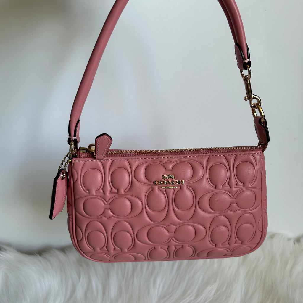 Coach Nolita 19 Pink Quilted Leather Shoulder Bag Excellent0