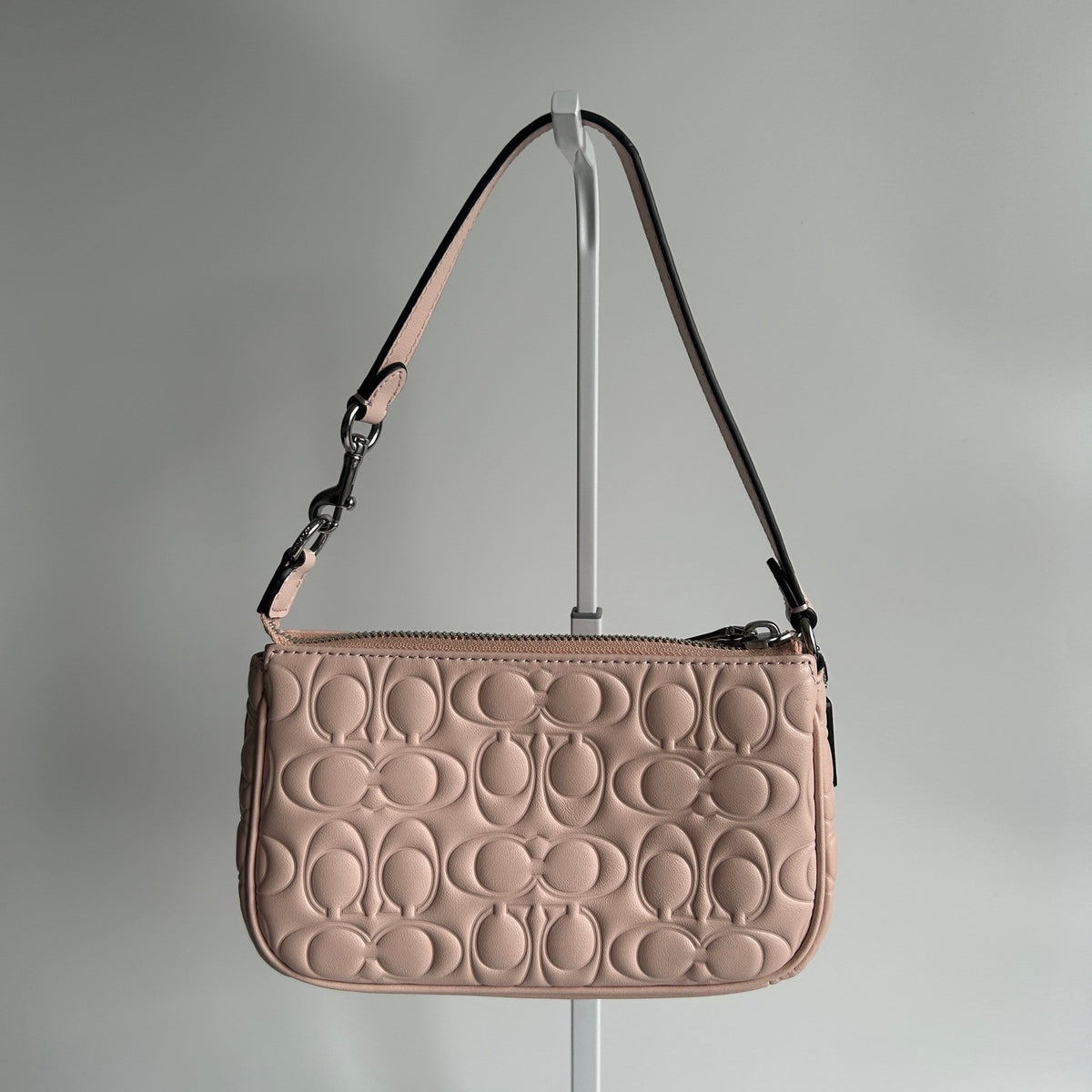 Coach Nolita 19 Shell Pink Debossed Leather Shoulder Bag Excellent1