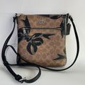 Coach Mini Rowan File Bag Brown Black Signature Canvas Bow Crossbody EXCELLENT0
