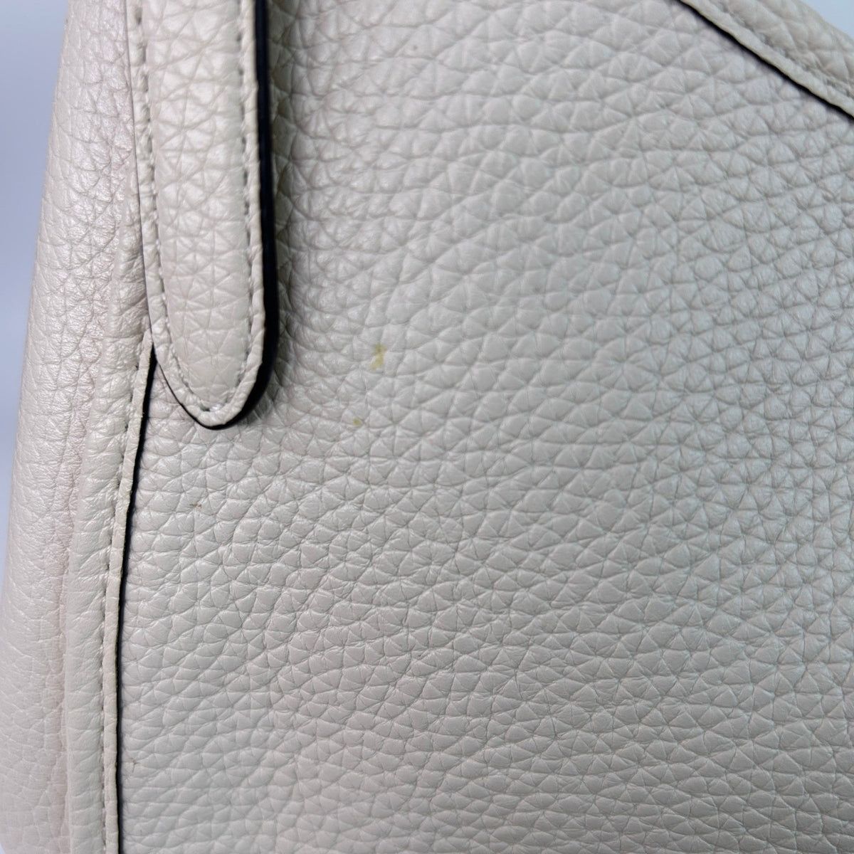Coach Lori Chalk White Pebbled Leather Shoulder Bag C4824 GOOD6