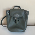 Coach Amelia Olive Green Pebbled Leather Convertible Backpack CL408 NEW0
