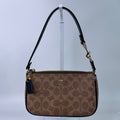 Coach Nolita 19 Tan Signature Coated Canvas Shoulder Bag Excellent0