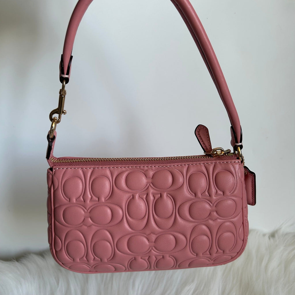 Coach Nolita 19 Pink Quilted Leather Shoulder Bag Excellent1