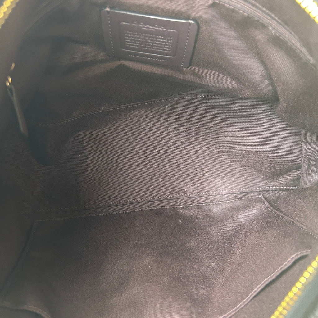 Coach Laurel Black Pebbled Leather Shoulder Bag Excellent2