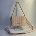 Coach Quinn Pink Quilted Leather Shoulder Bag CY663 Excellent0