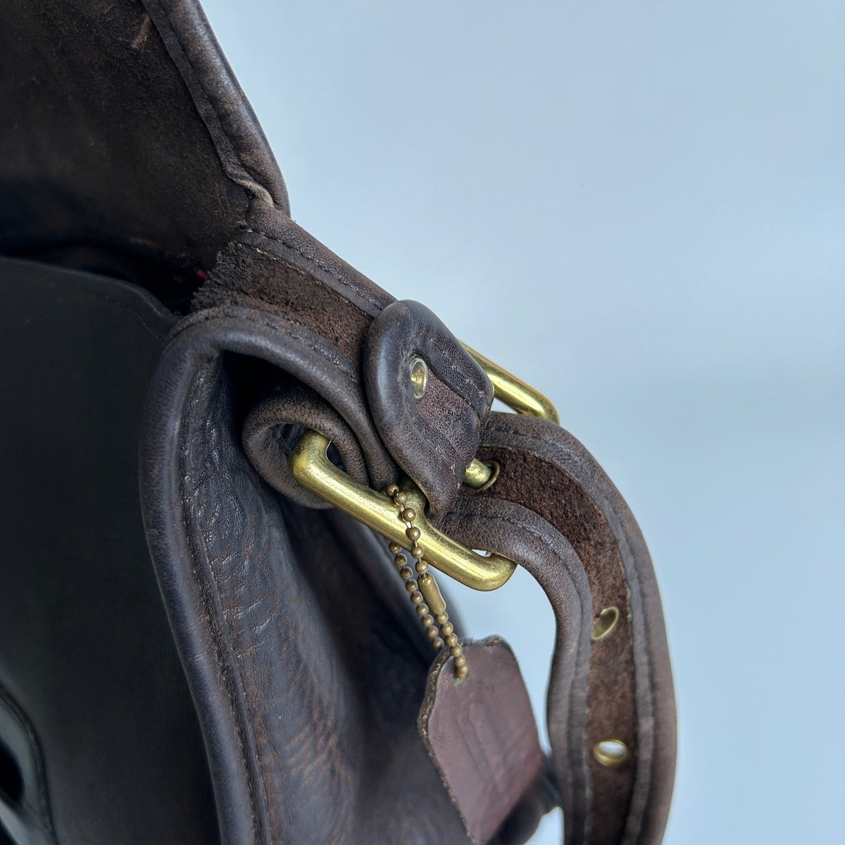Coach Courier 8920 Dark Brown Glove-tanned Leather Shoulder Bag Good6
