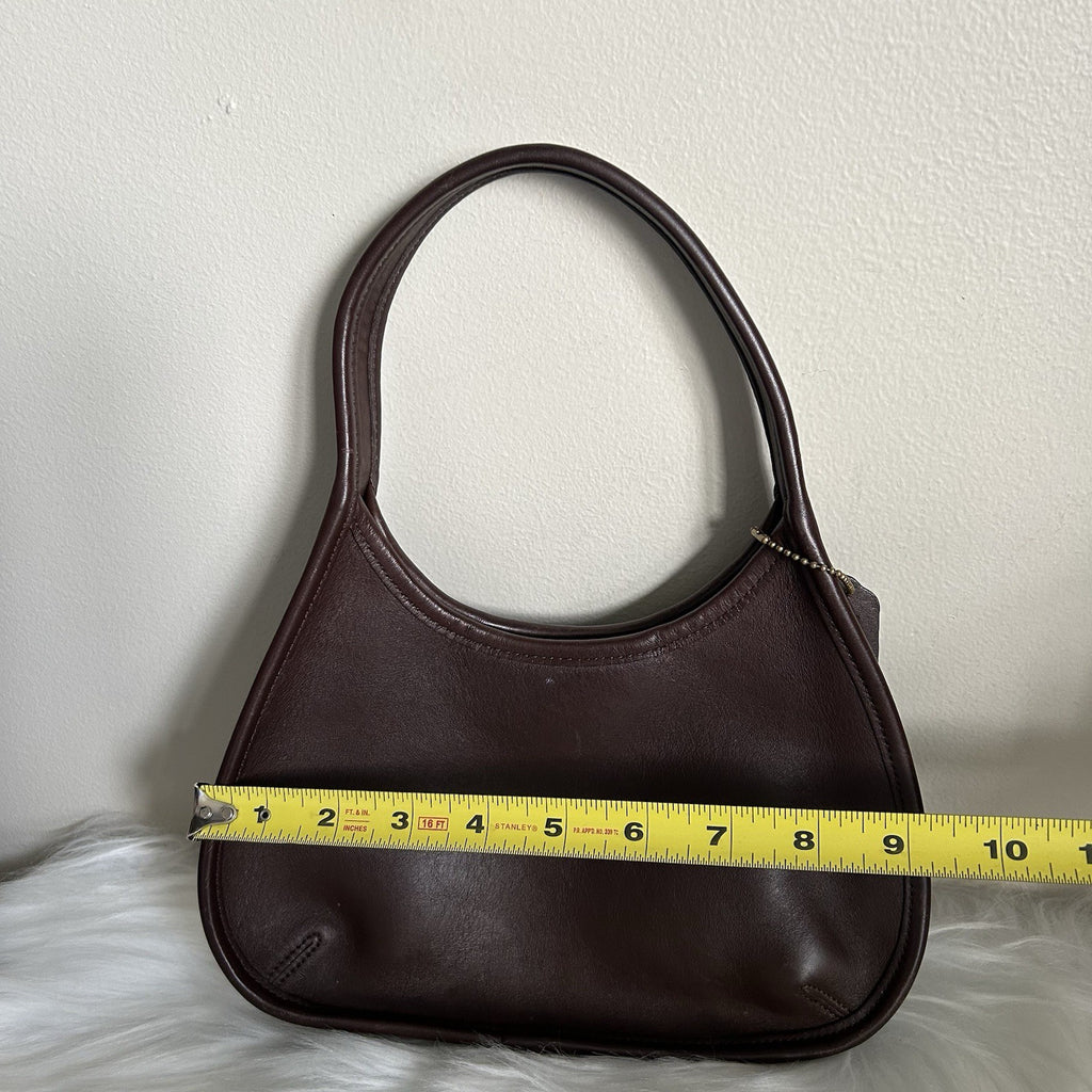 Coach Ergo 9027 Mahogany Brown Glove Tanned Leather Hobo Bag Good8