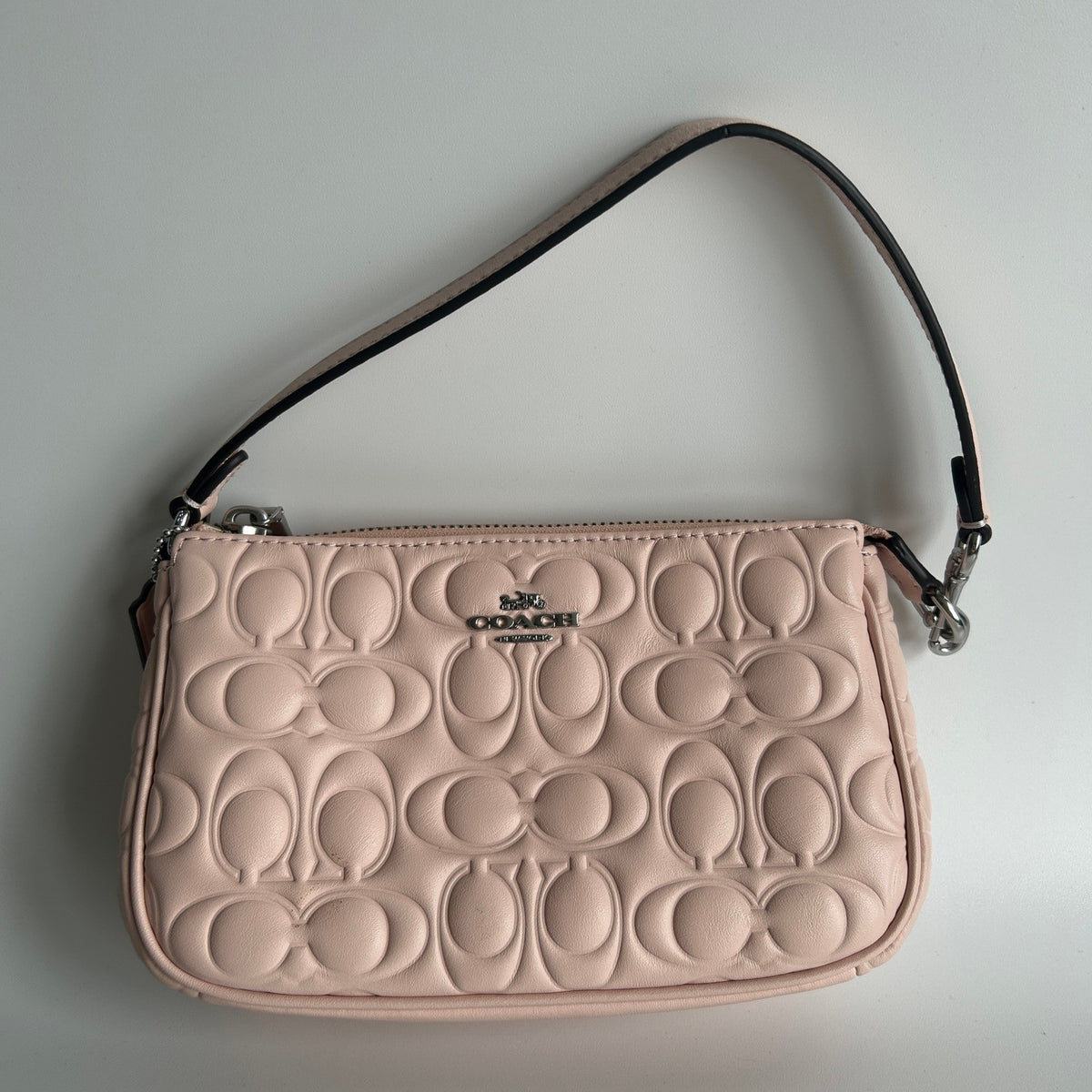 Coach Nolita 19 Shell Pink Debossed Leather Shoulder Bag Excellent3