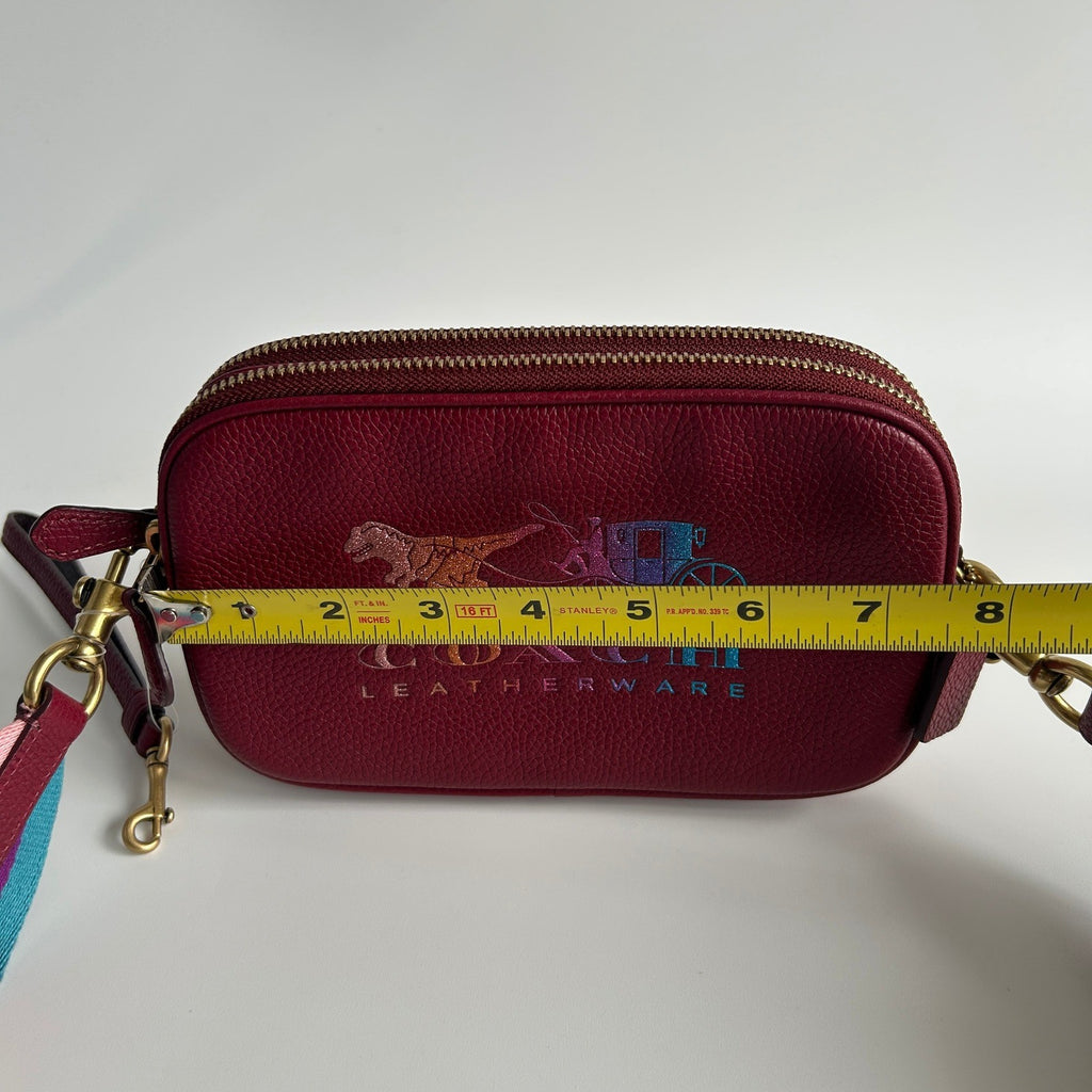Coach Rexy and Carriage Sadie Pebbled Leather Crossbody Bag 79951 Excellent6