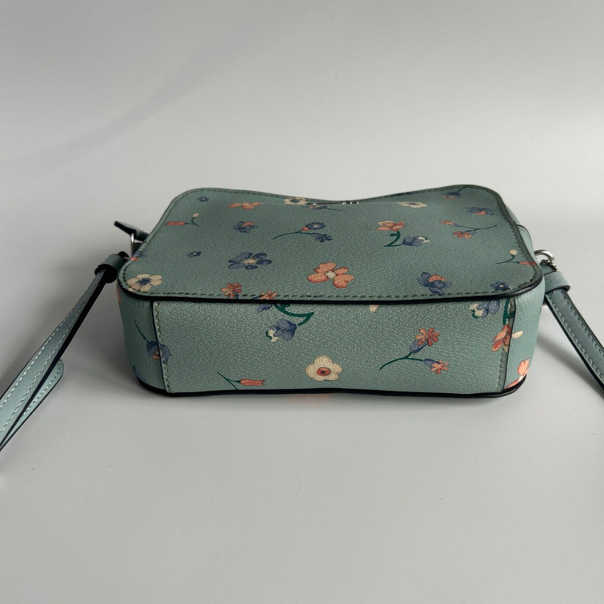 Coach Mini Jamie Camera Bag Light Teal Mystical Floral Leather C8699 NWT3