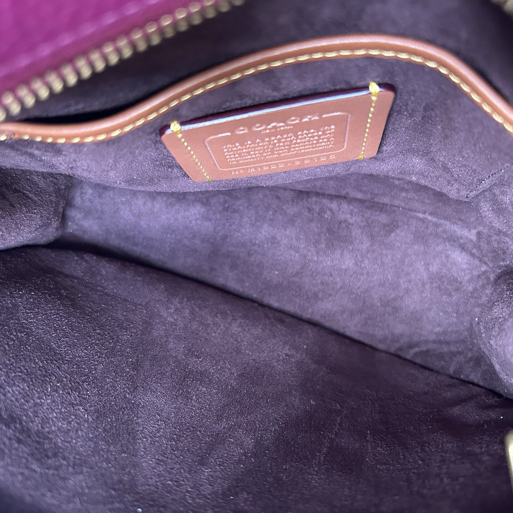 Coach Emery Crossbody 21 Hibiscus Pink Pebbled Leather Bag Excellent4