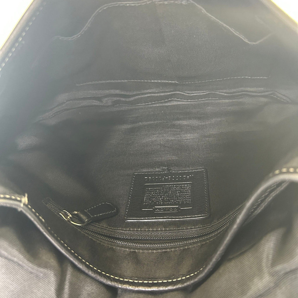 Coach Soho Black Leather Buckle Flap Shoulder Bag Excellent2