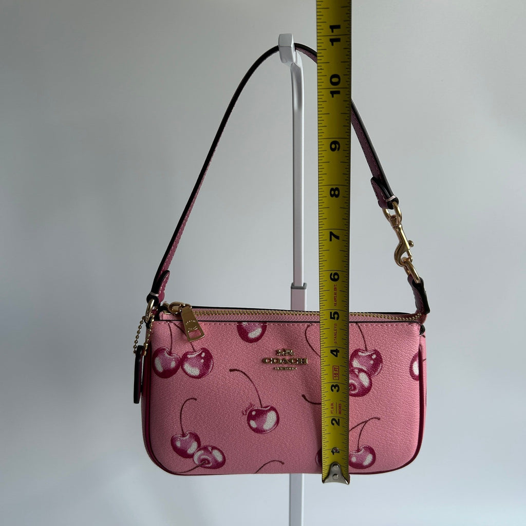 Coach Nolita 19 Pink Cherry Pebbled Leather Shoulder Bag Excellent8