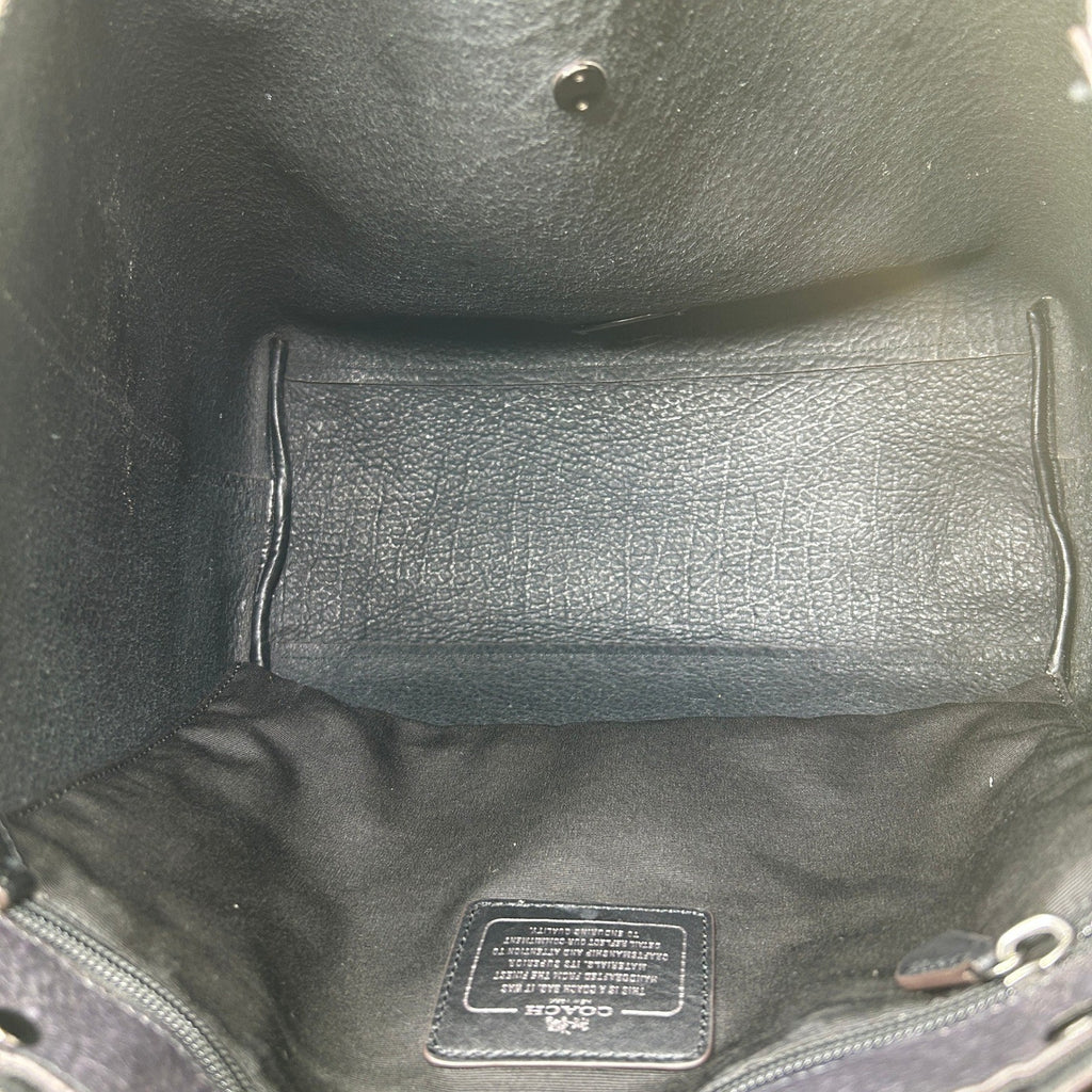 Coach Market Tote Iridescent Hologram Buffalo Leather Bag 54631 Good2