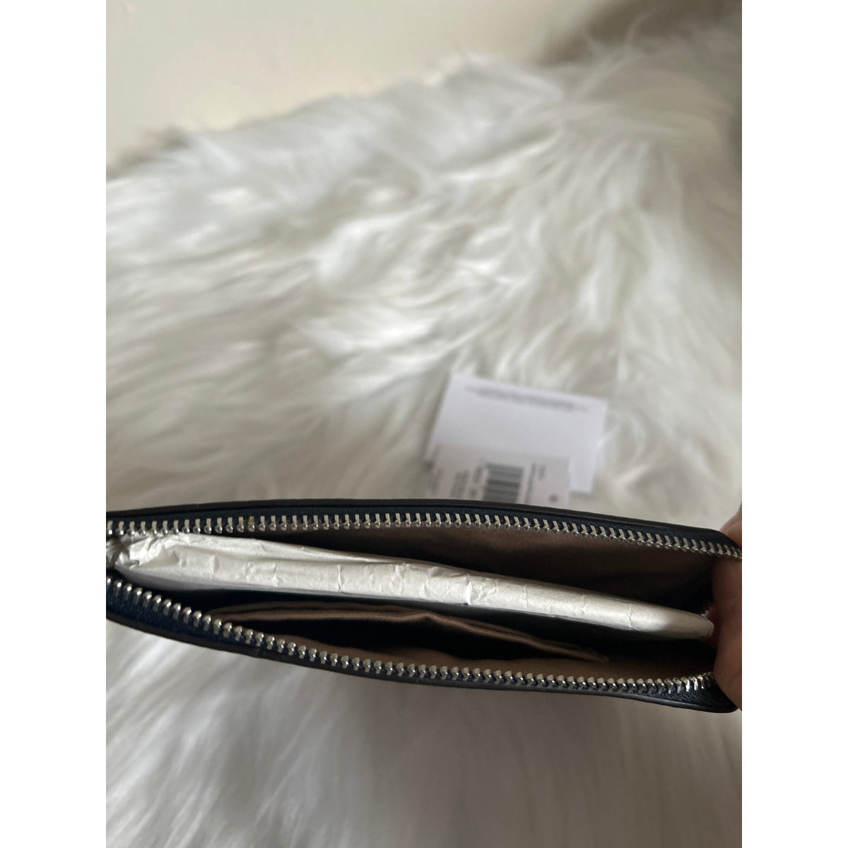 Coach Small Wristlet Tie Dye Blue Purple Pebble Leather NWT2