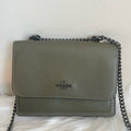 Coach Klare Olive Green Pebbled Leather Crossbody Bag Good0
