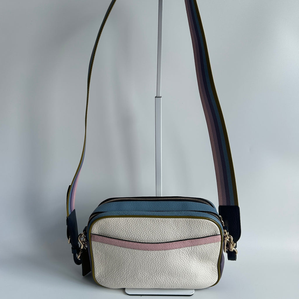 Coach Jes Crossbody Camera Bag in Colorblock Pebbled Leather1