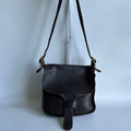 Coach Courier 8920 Dark Brown Glove-tanned Leather Shoulder Bag Good0