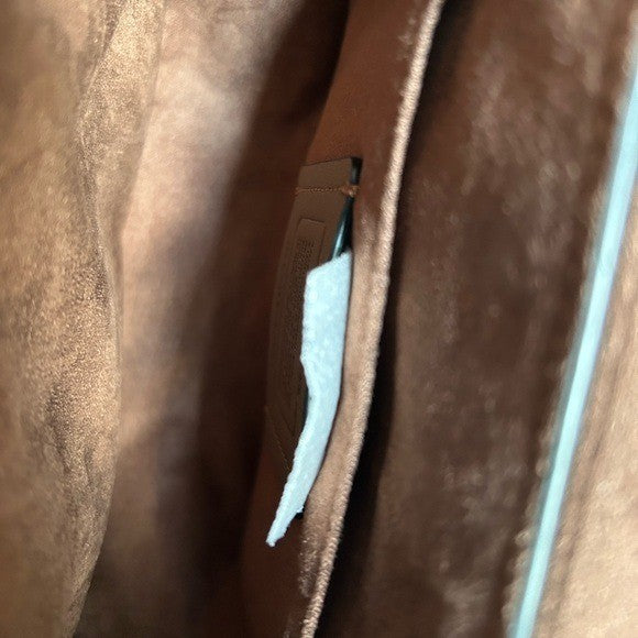 Coach Kleo Hobo Brown Rust Signature Canvas Suede Shoulder Bag Excellent6