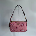 Coach Nolita 19 Pink Cherry Pebbled Leather Shoulder Bag Excellent0