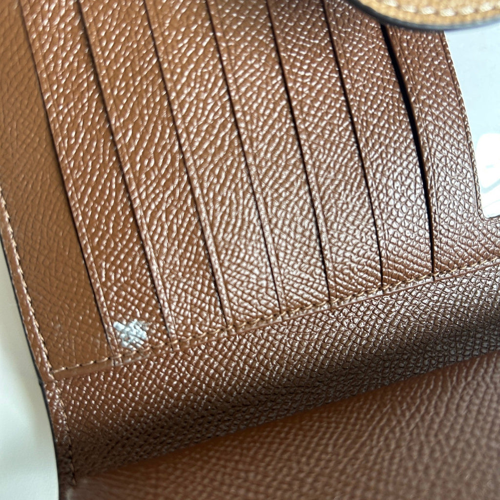 Coach Tech Phone Wallet Saddle Tan Crossgrain Leather C0183 Good3
