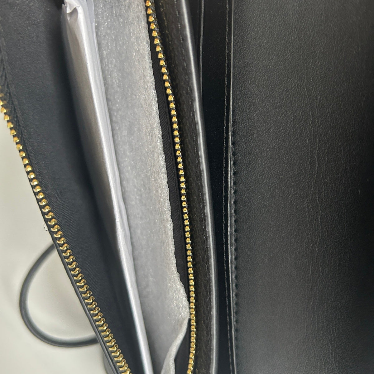 Coach Anna Foldover Clutch Black Pebbled Leather Crossbody Excellent4