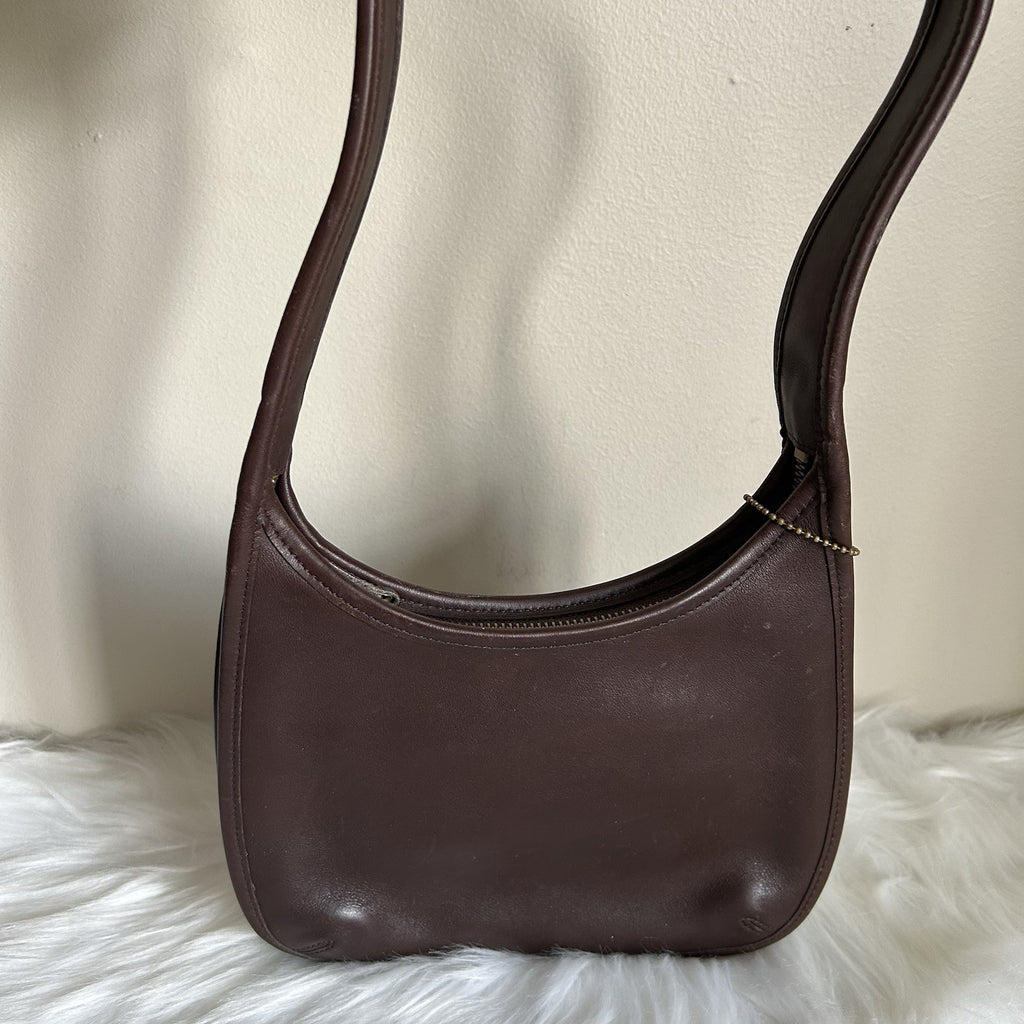 Coach Ergo 9020 Brown Glovetanned Leather Small Hobo Shoulder Bag Good1
