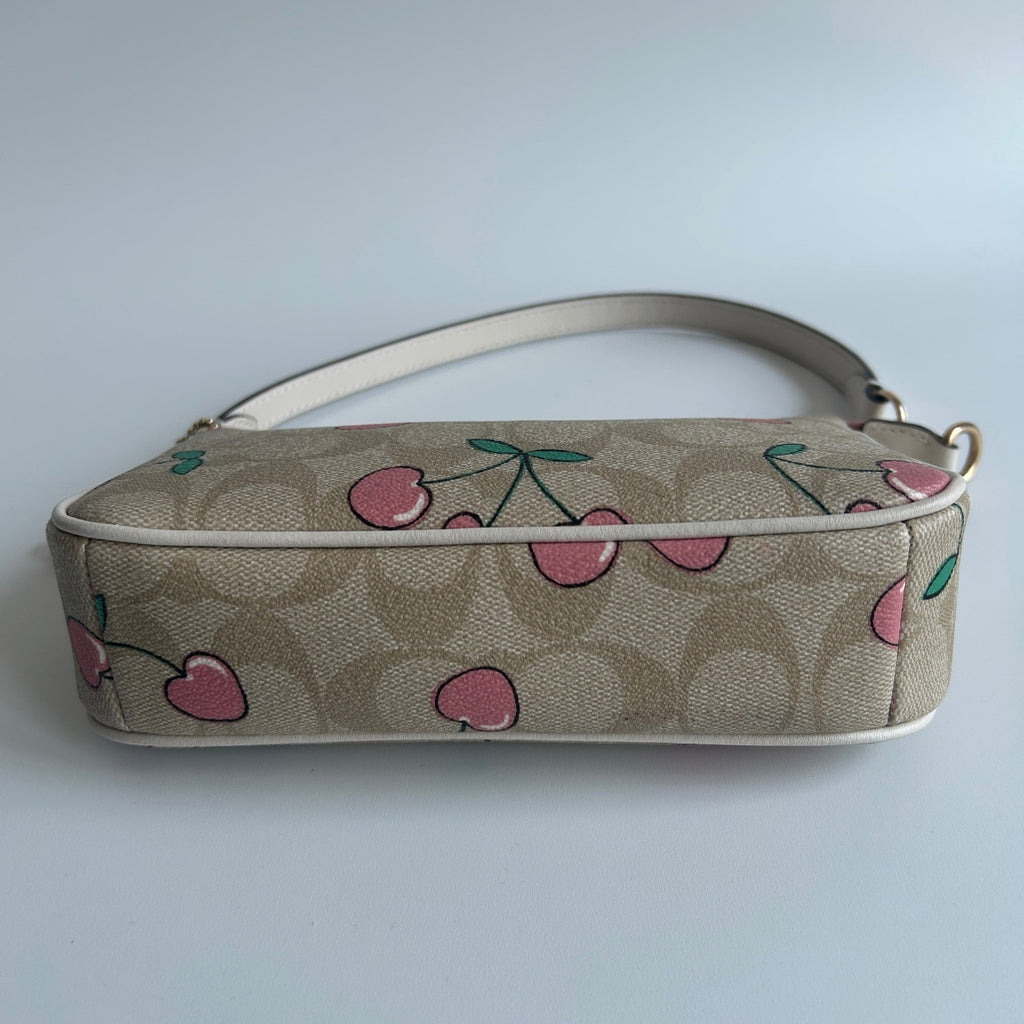 Coach Nolita 19 Cherry Khaki Multi Canvas Shoulder Bag C43962