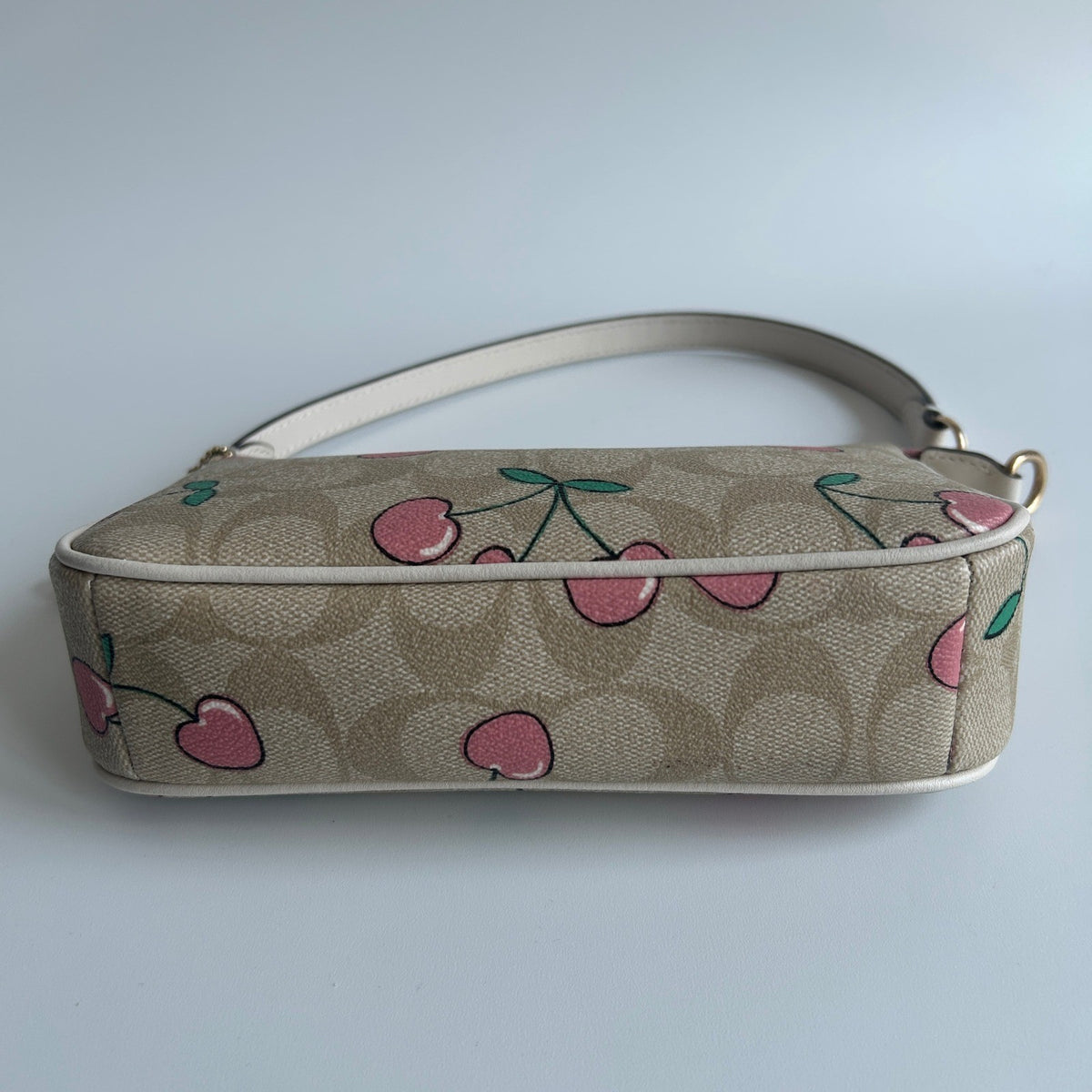 Coach Nolita 19 Cherry Khaki Multi Canvas Shoulder Bag C43962