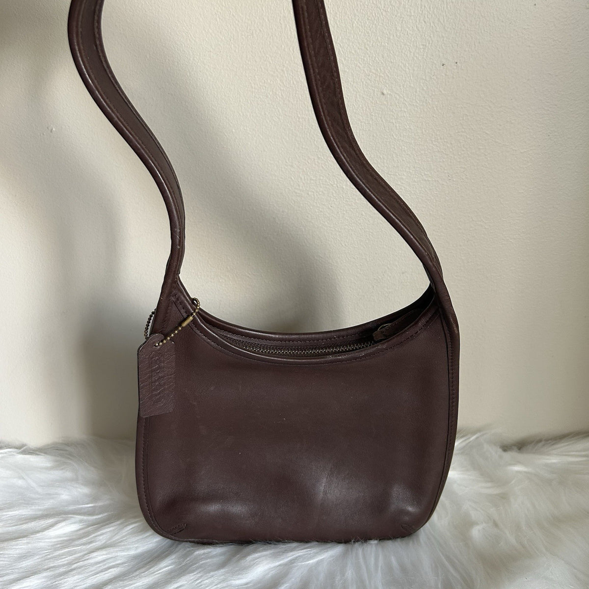 Coach Ergo 9020 Brown Glovetanned Leather Small Hobo Shoulder Bag Good0