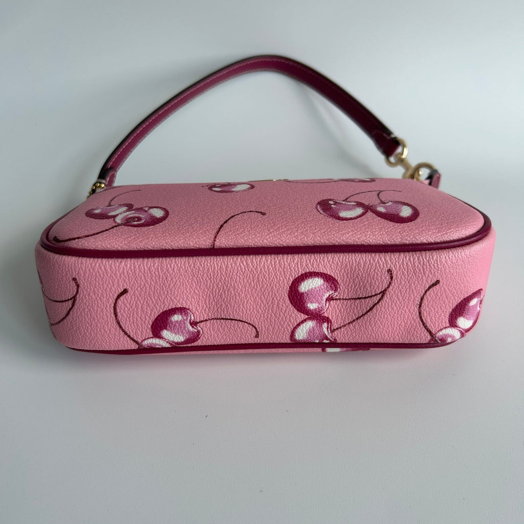 Coach Nolita 19 Pink Cherry Pebbled Leather Shoulder Bag Excellent2