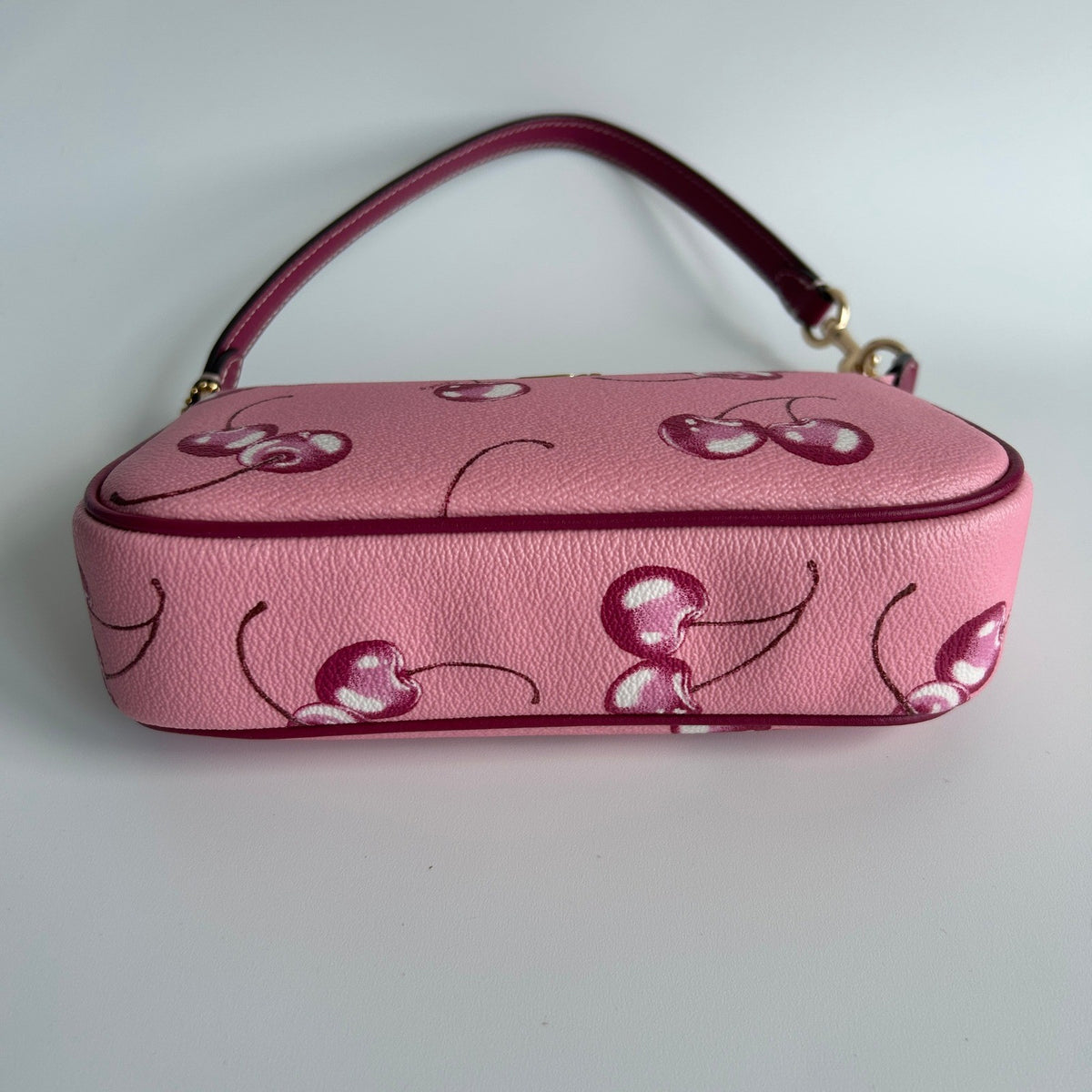 Coach Nolita 19 Pink Cherry Pebbled Leather Shoulder Bag Excellent2