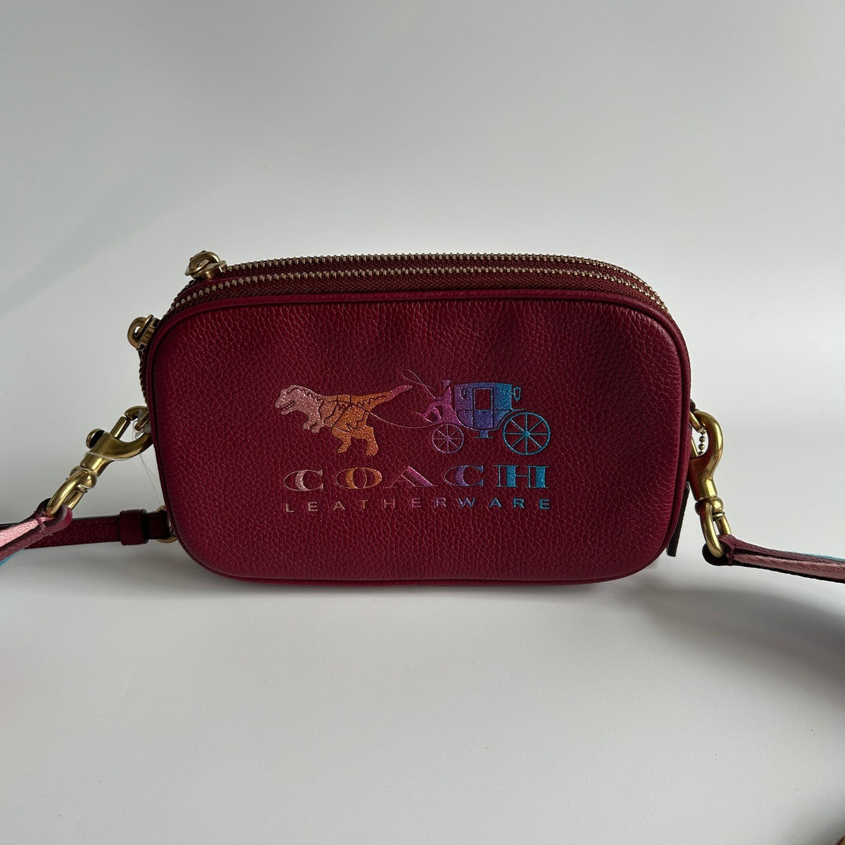 Coach Rexy and Carriage Sadie Pebbled Leather Crossbody Bag 79951 Excellent0