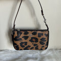 Coach Nolita 19 Leopard Print Brown Coated Canvas Shoulder Bag Excellent0