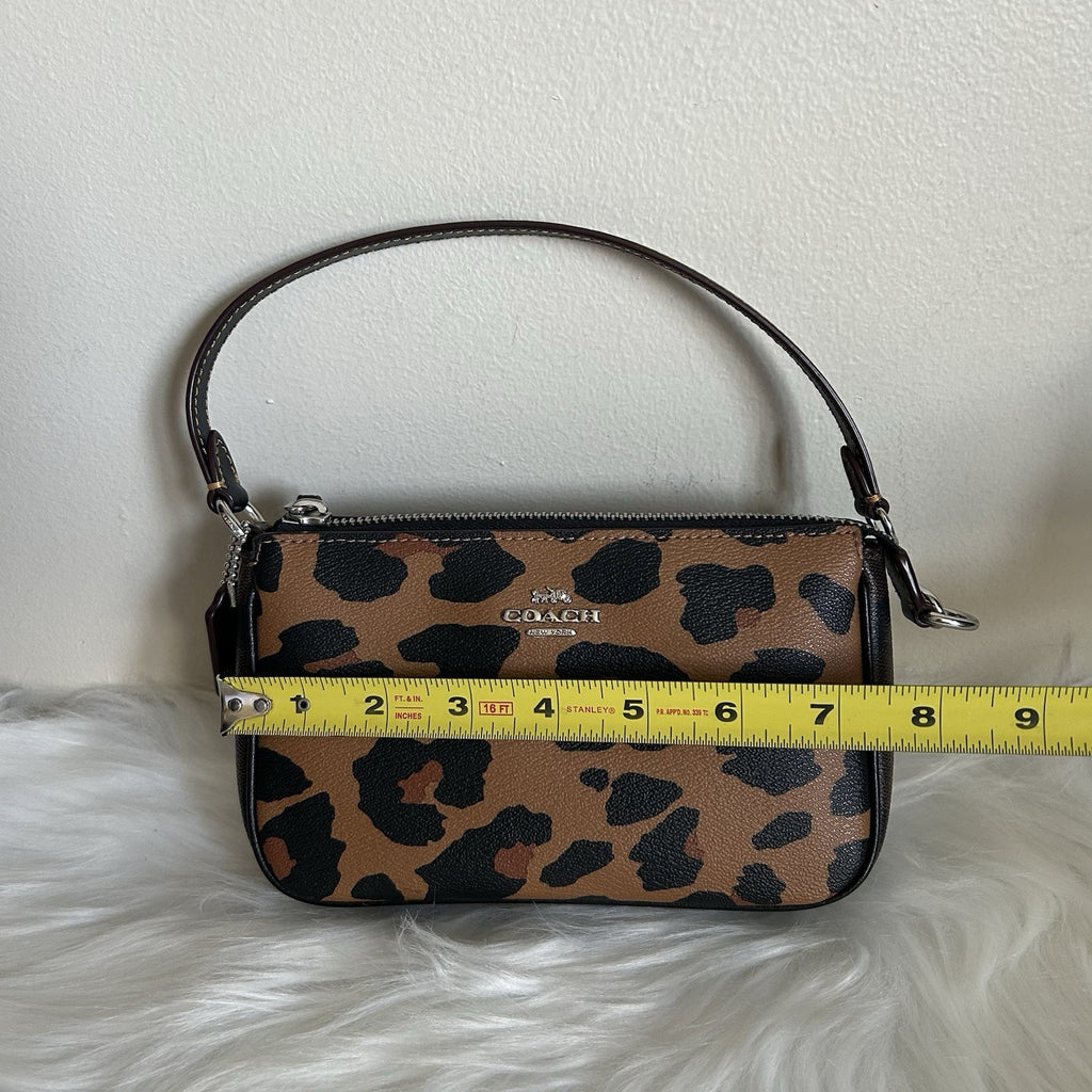 Coach Nolita 19 Leopard Print Brown Coated Canvas Shoulder Bag Excellent5