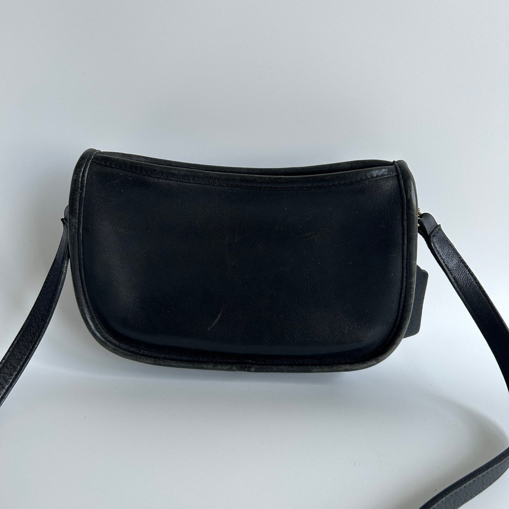 Coach Wendie 9031 Black Leather Crossbody Shoulder Bag Vintage0