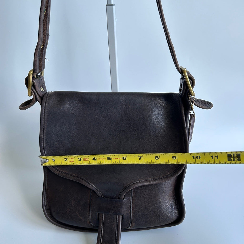 Coach Courier 8920 Dark Brown Glove-tanned Leather Shoulder Bag Good12
