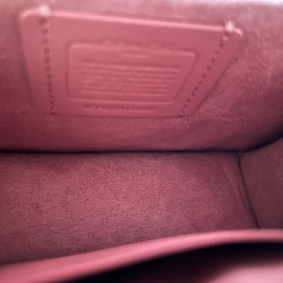 Coach Brynn Pink Crossgrain Leather Crossbody Bag Excellent3