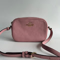 Coach Mini Jamie Powder Pink Pebbled Leather Camera Bag Excellent0