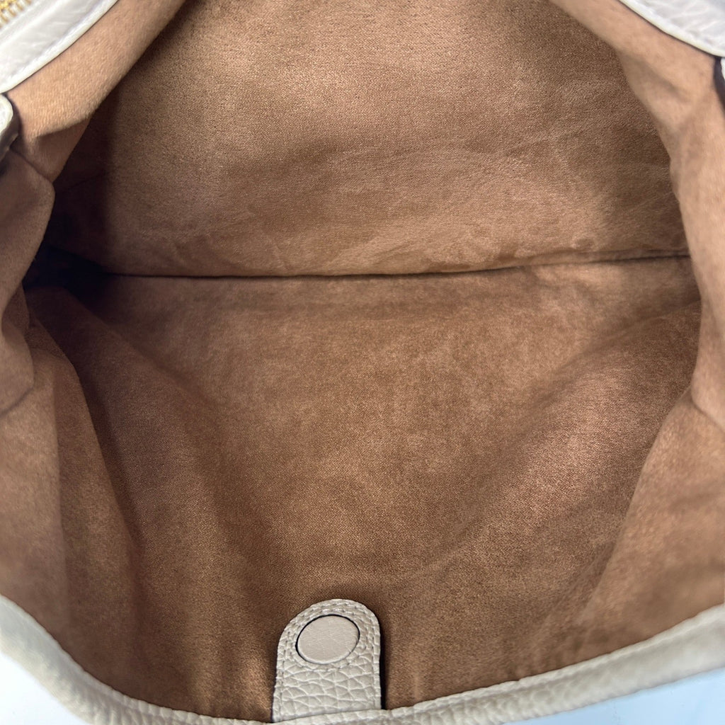 Coach Lori Chalk White Pebbled Leather Shoulder Bag C4824 GOOD3