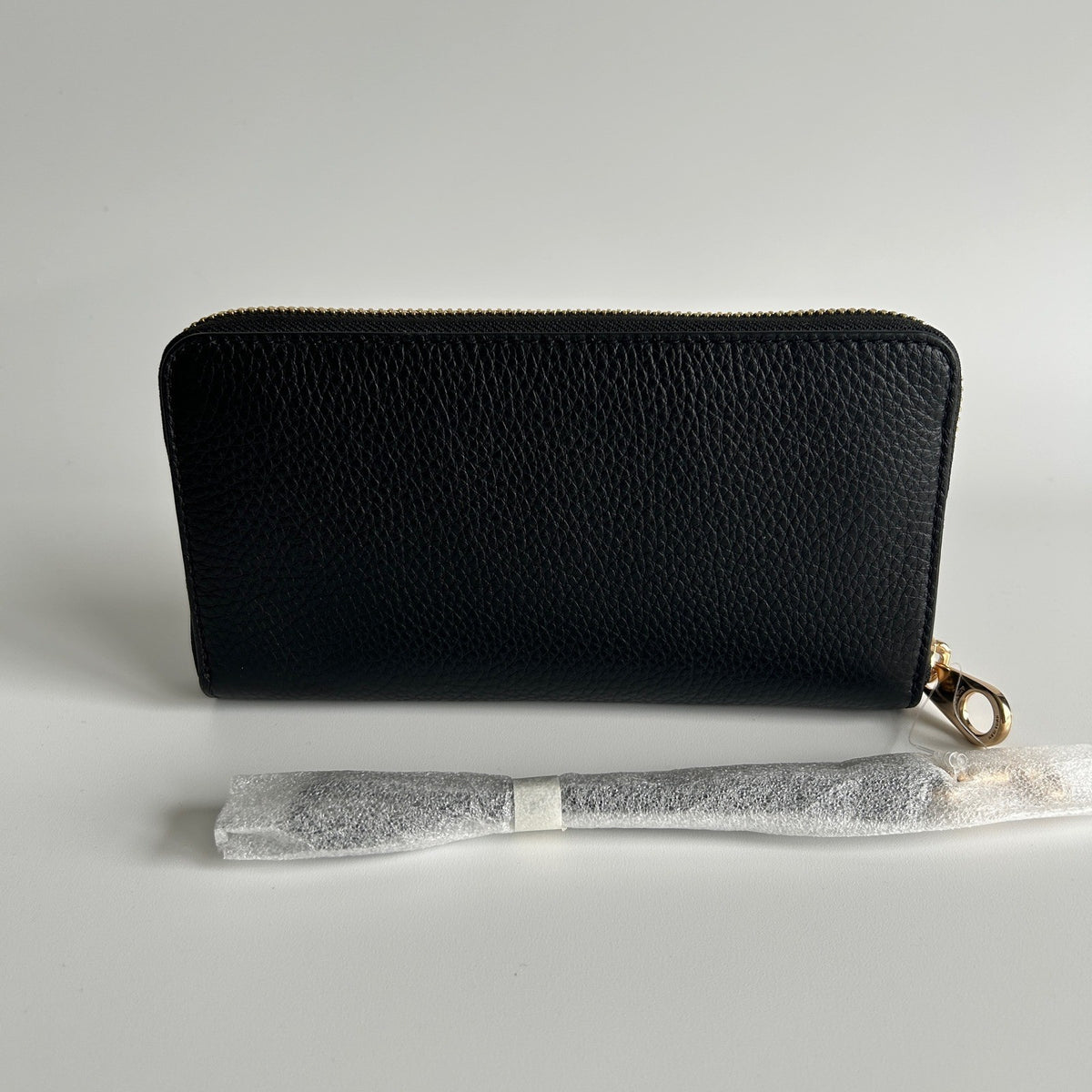 Coach Long Zip Around Black Pebbled Leather Wallet C4451 NEW1