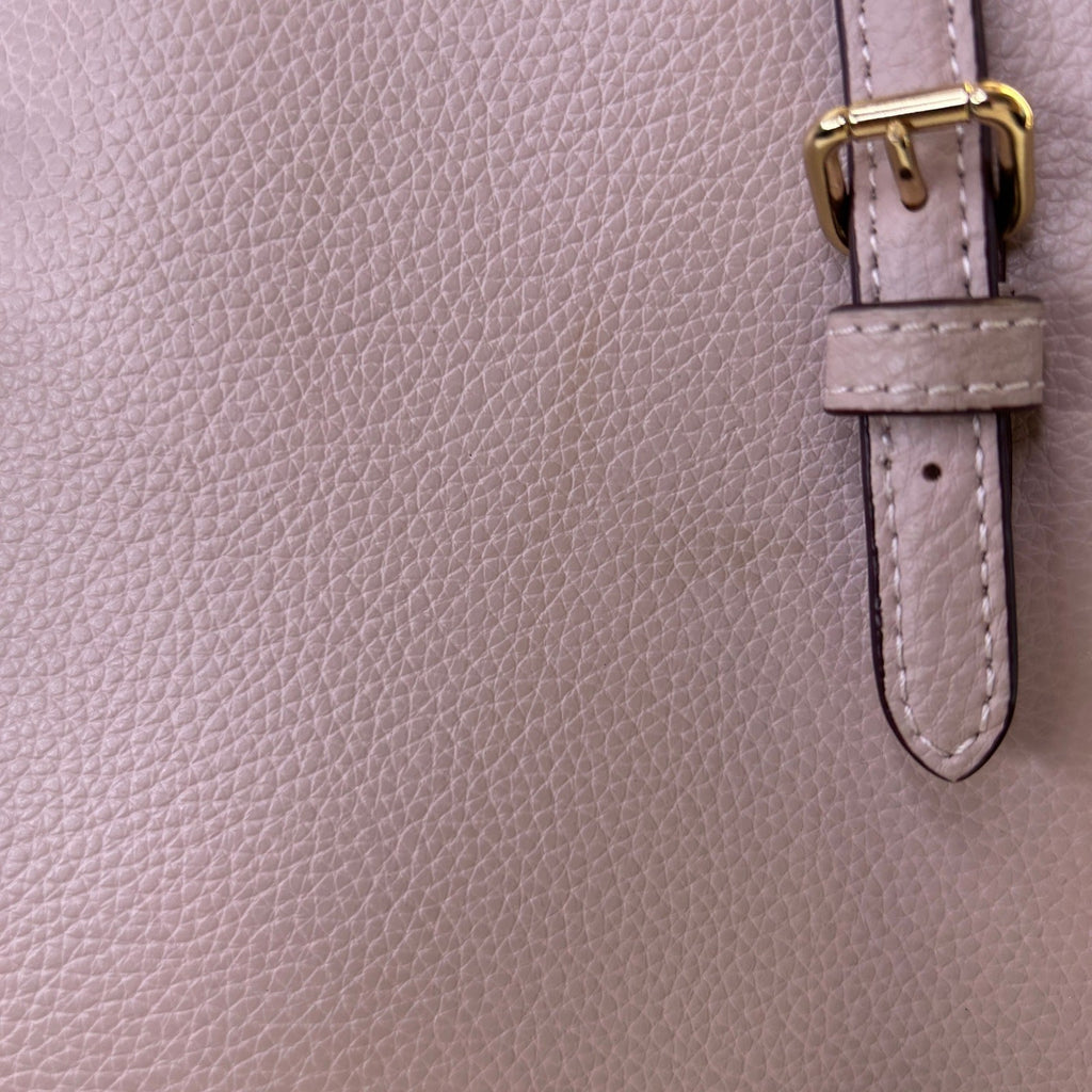 Coach Mollie Tote 25 Faded Blush Pebbled Leather Crossbody Bag Excellent9